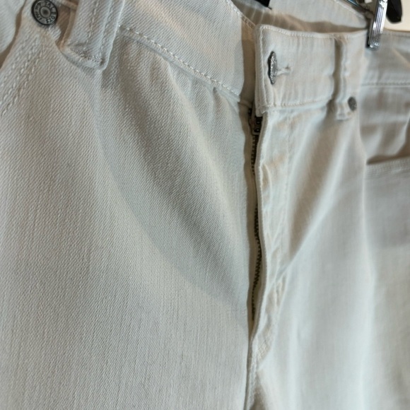 TALBOTS SZ 14L Flawless 5 Pockets Boyfriend Style High Waist White Jeans - Picture 5 of 11